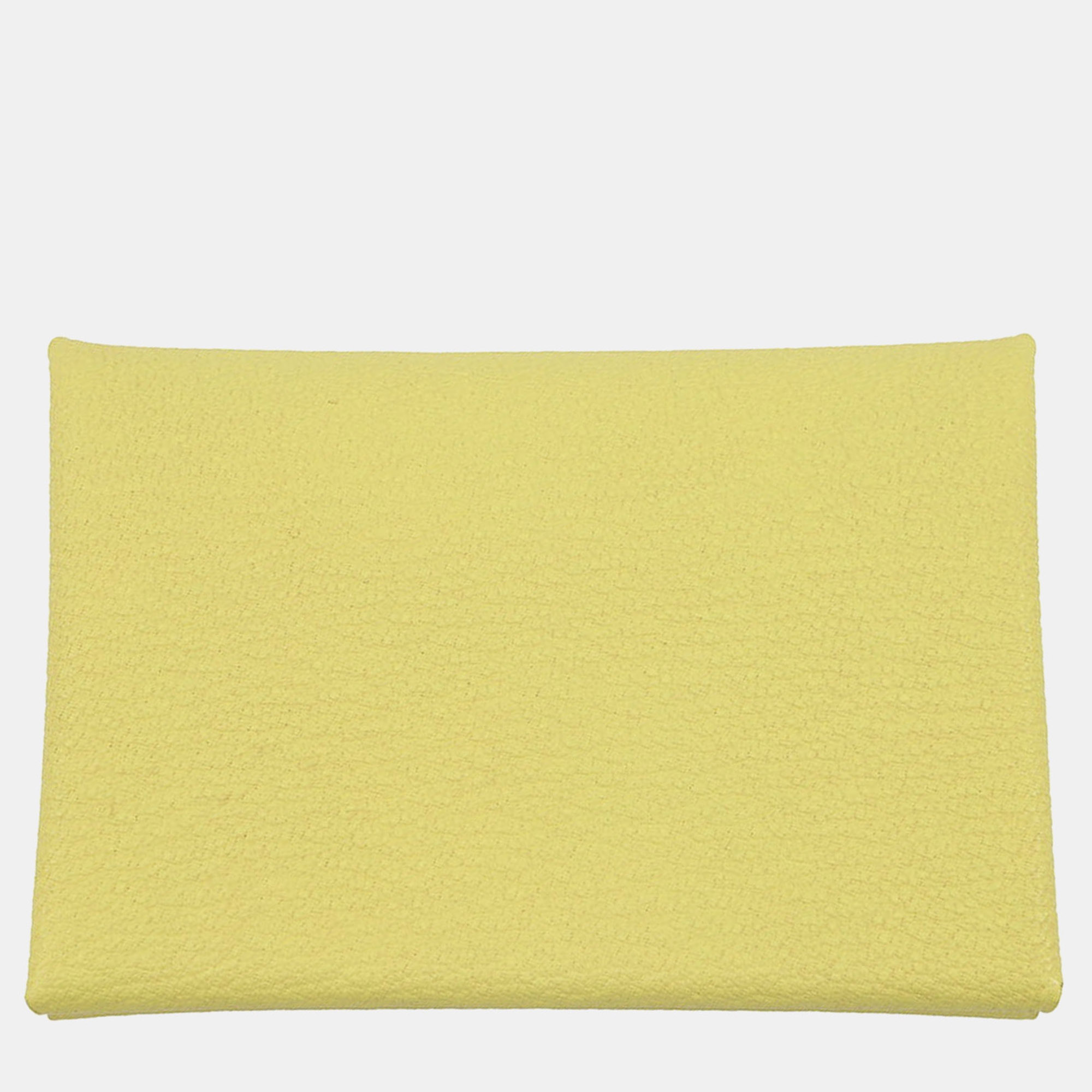 

Hermes Calvi Duo Limoncello Chevre Myzore Goatskin, Yellow