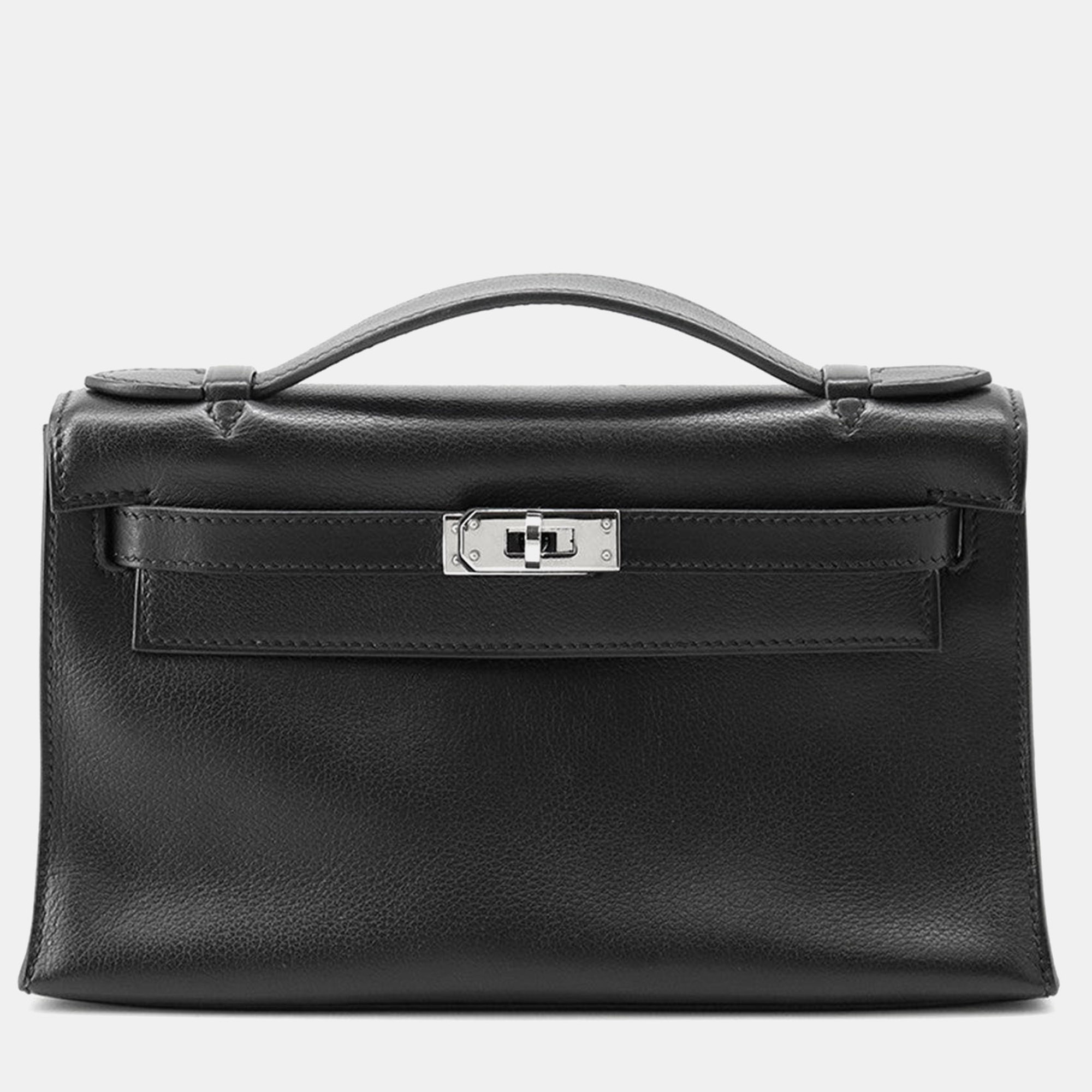 

Hermes Pochettekelly Black Evergrain