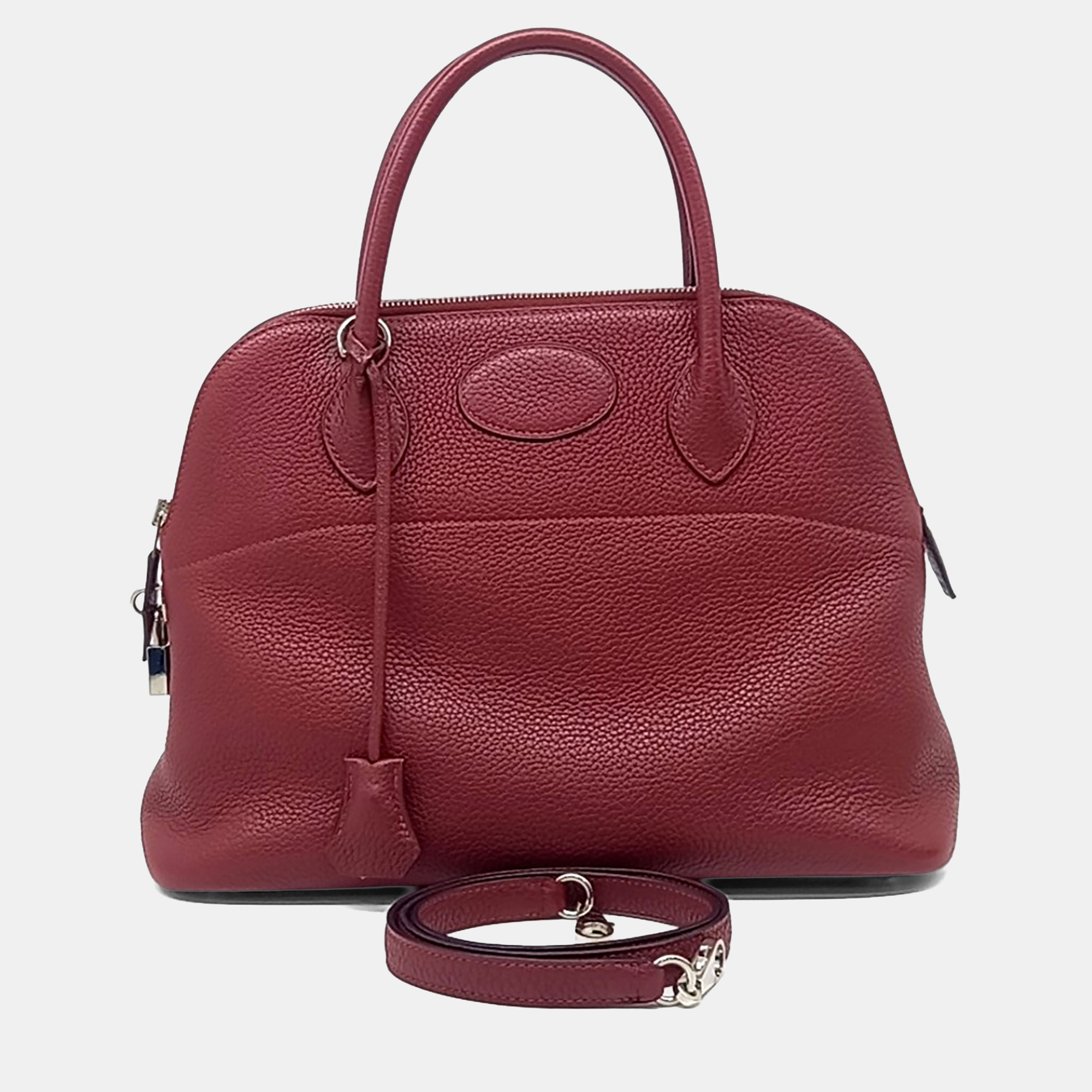 

Hermes Red Leather Bolide 31