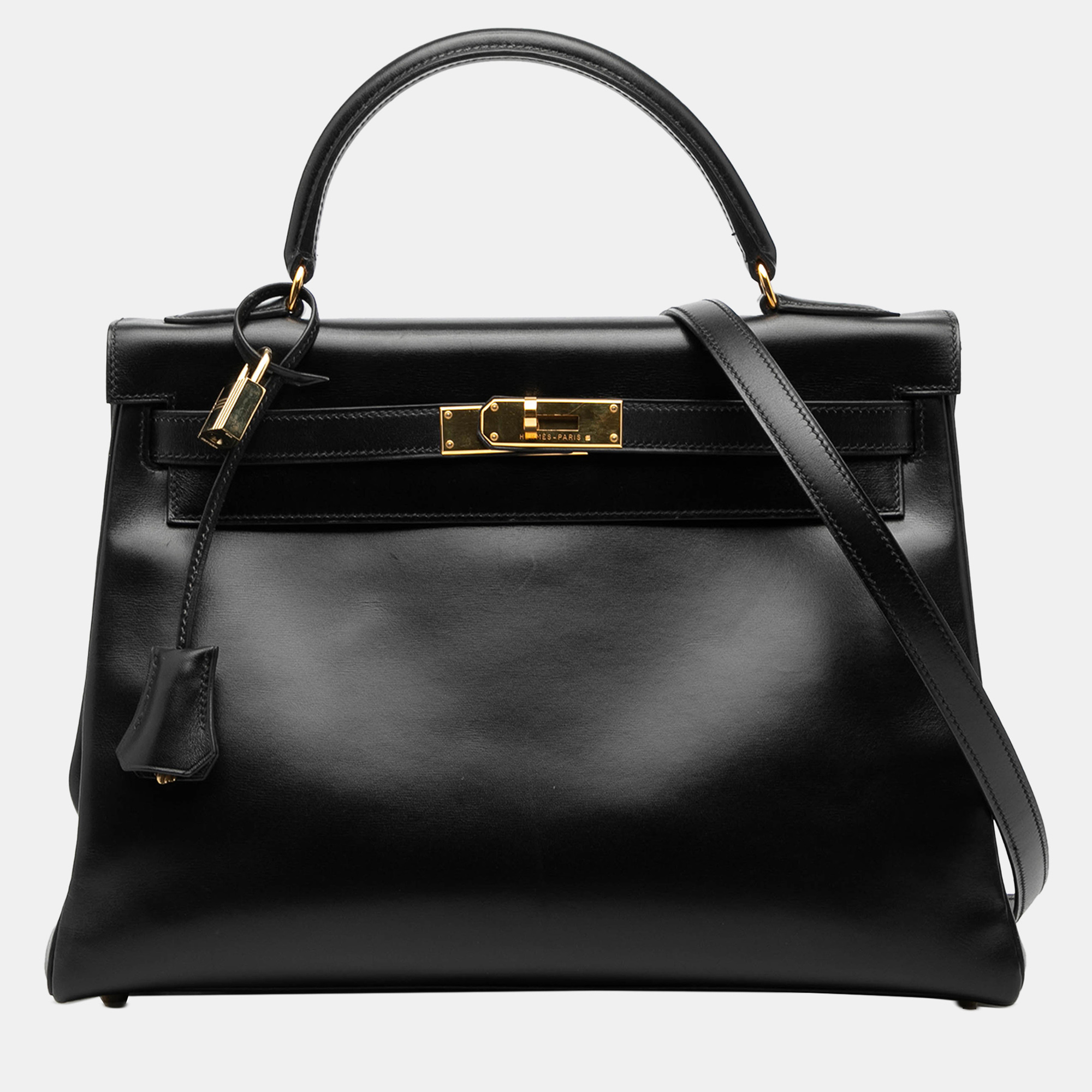 

Hermes Black Box Calf Kelly Retourne 32