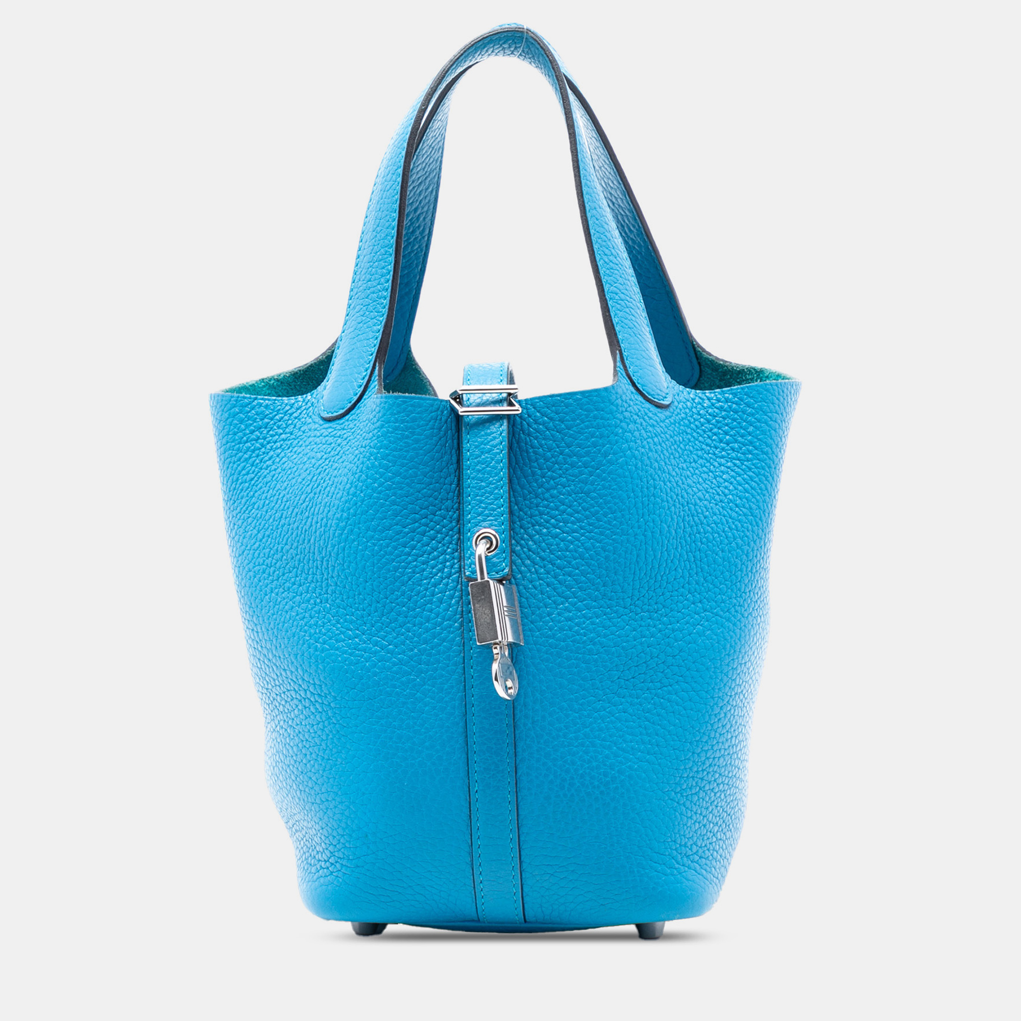 

Hermes Blue Clemence Picotin Lock 18