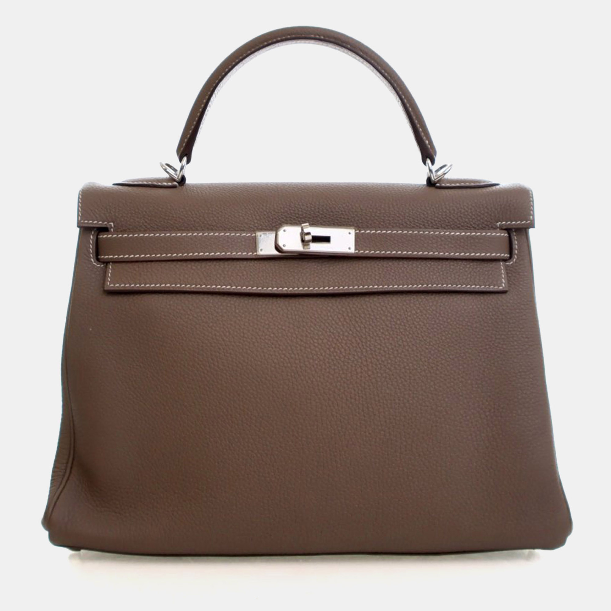 

Hermes Etoupe Togo Kelly 32, Brown