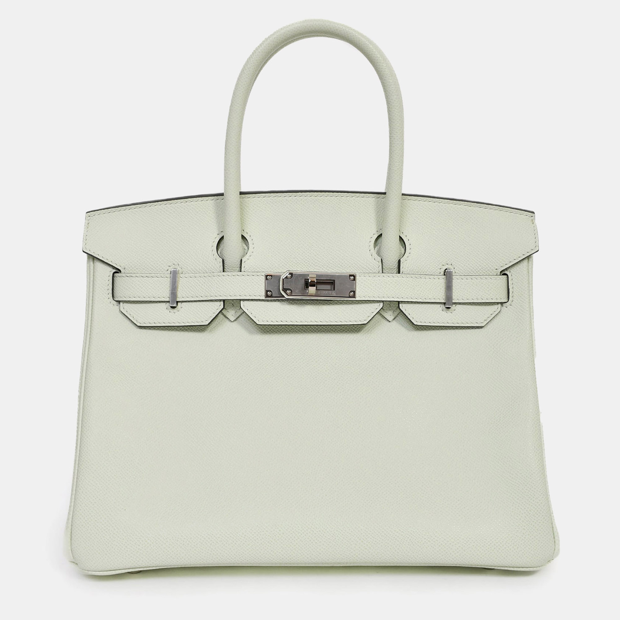 

Hermes 2023 Vert Fizz Epsom Leather Birkin 30, Green