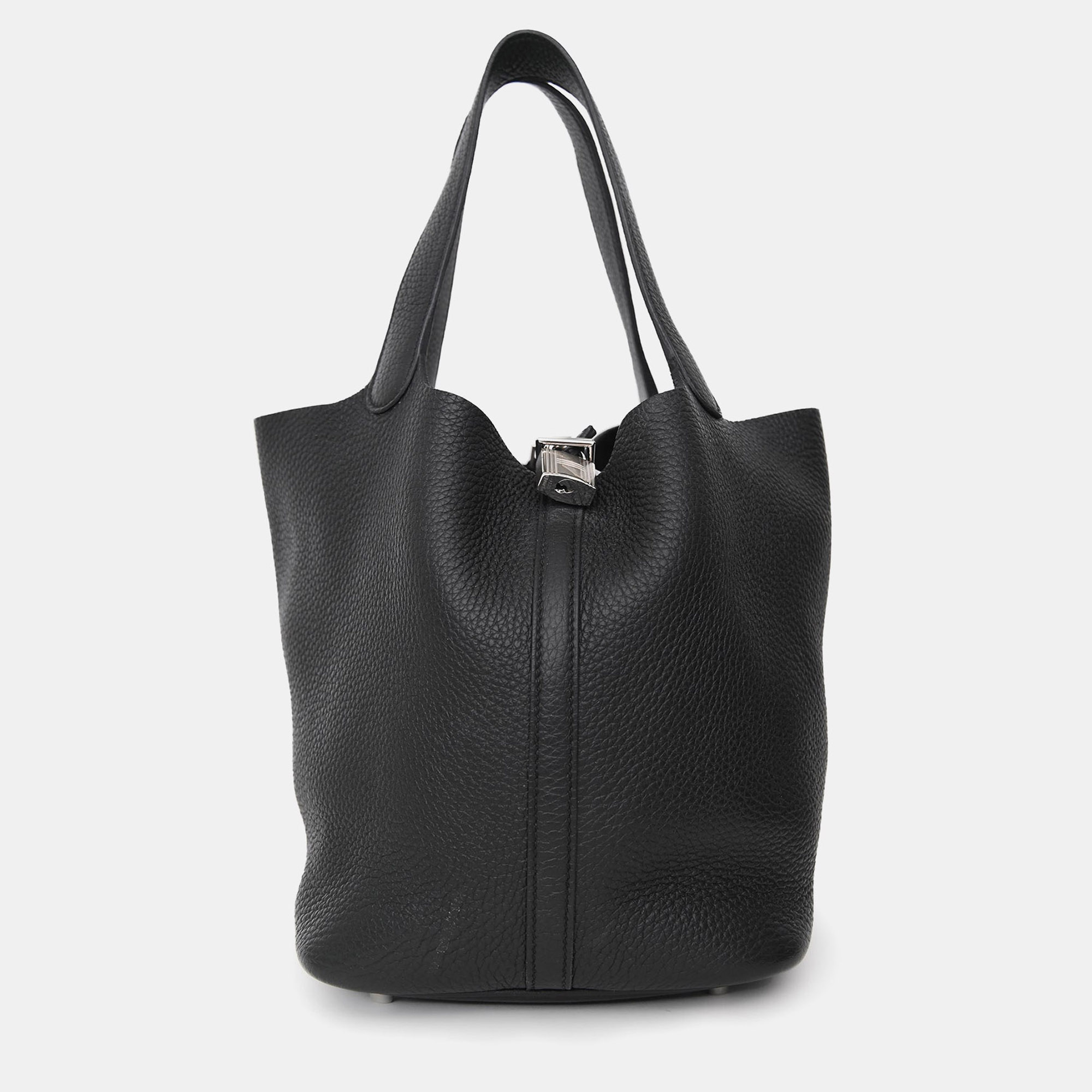 

Hermes 2024 Black Clemence Picotin Lock 22 SHW