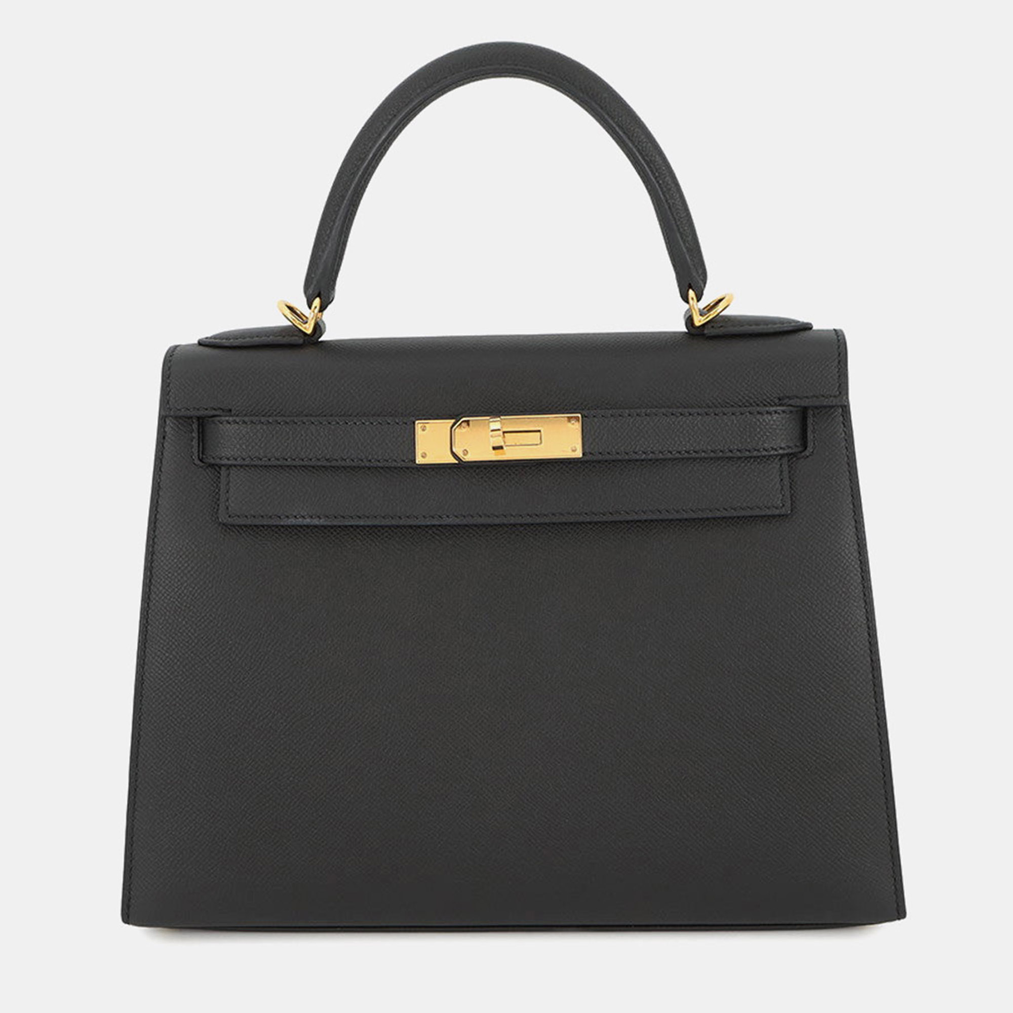 

Hermes Outside Kelly Black Epsom Size