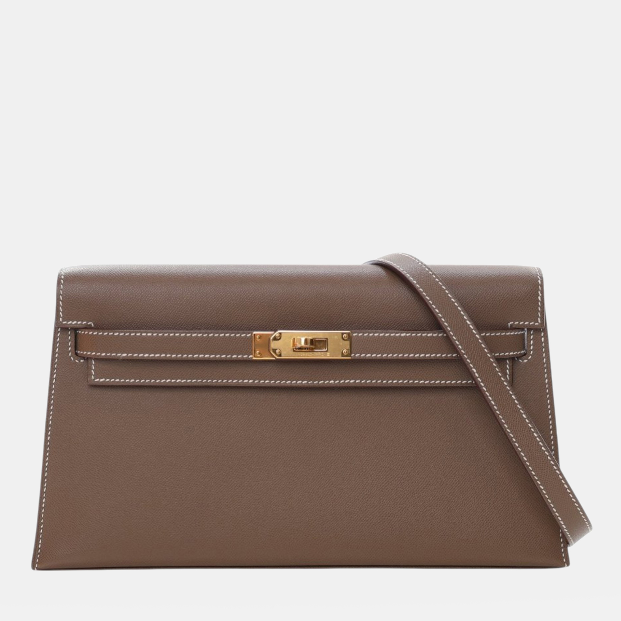 

Hermes Brown Veau Madame Kelly Elan