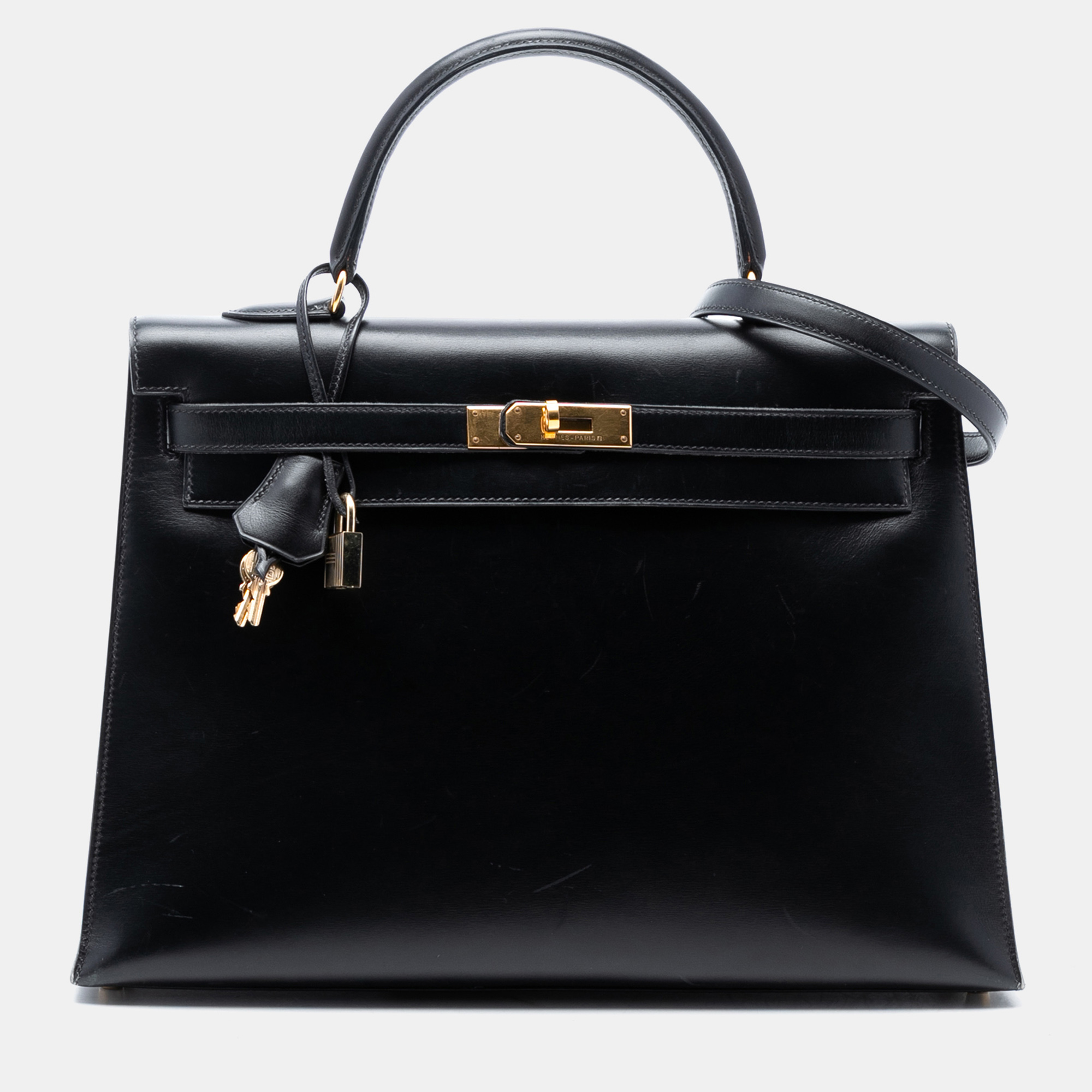 

Hermes Black Box Calf Kelly Sellier 35