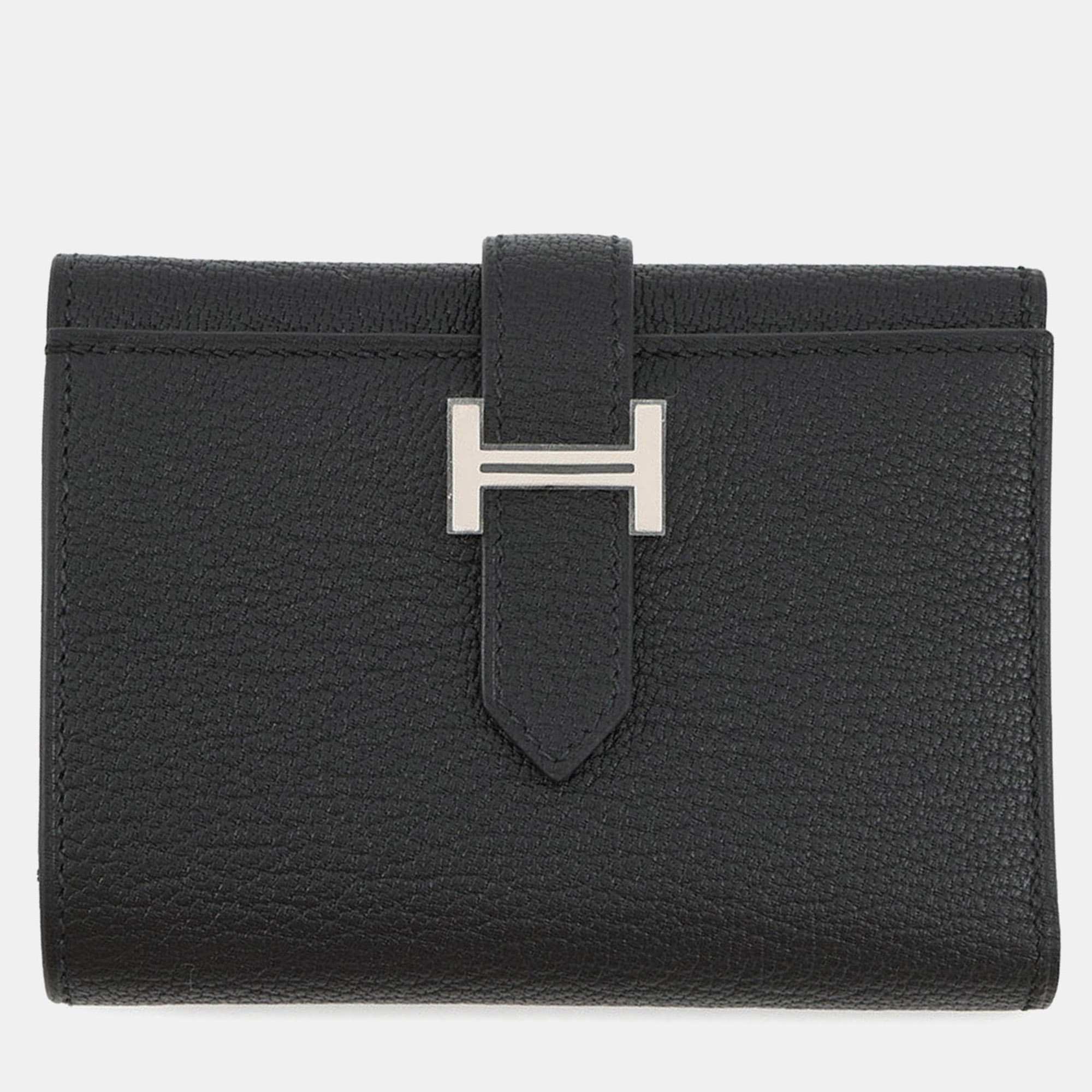 

Hermes Bearn Combine Black Chevre Myzore Goatskin
