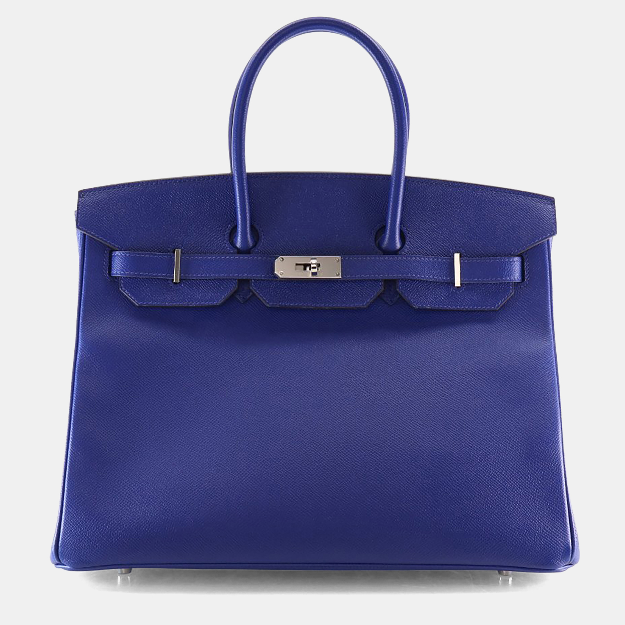 

Hermes Bleu Electrique Epsom Birkin 35, Blue