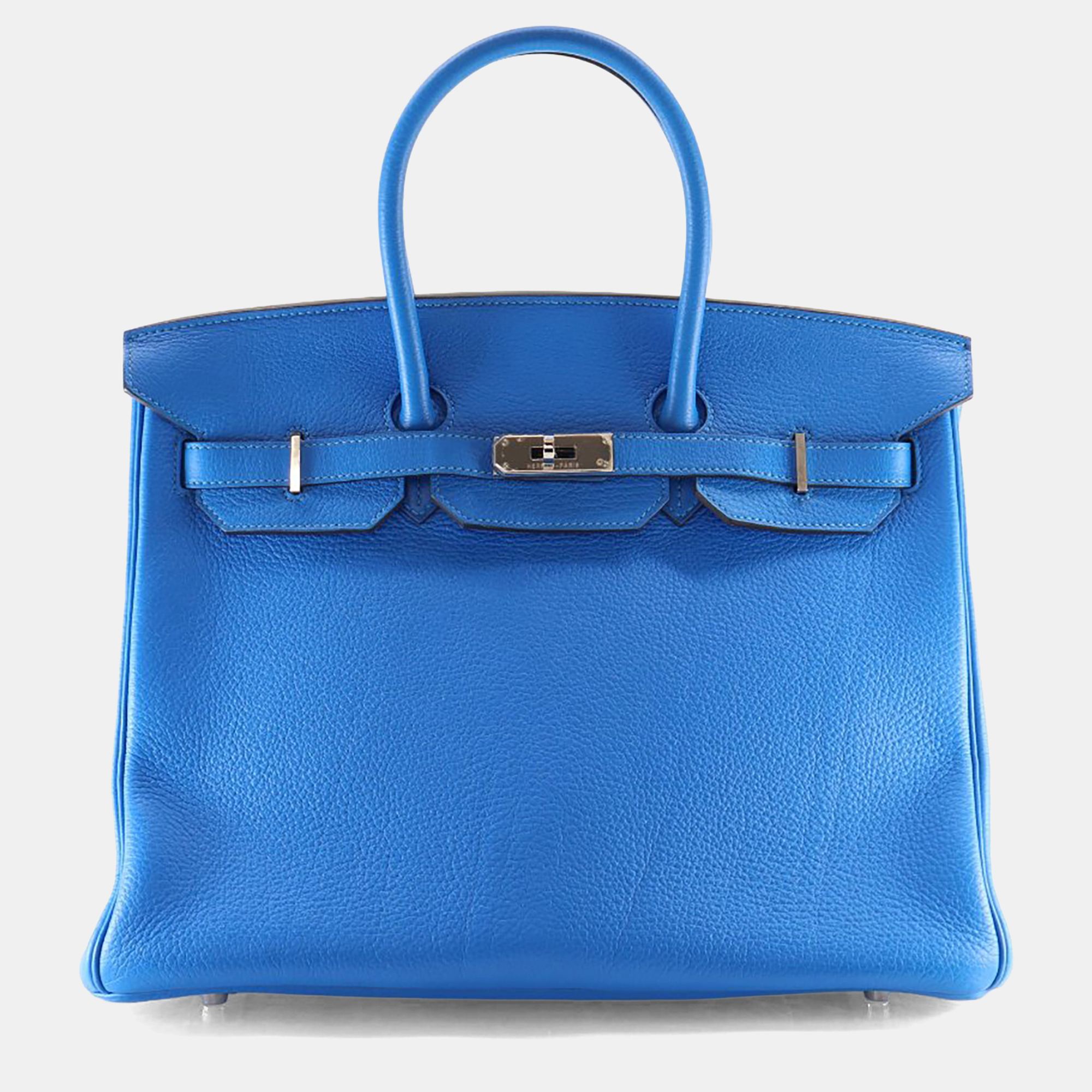 

Hermes Blue Hydra Togo Birkin 35