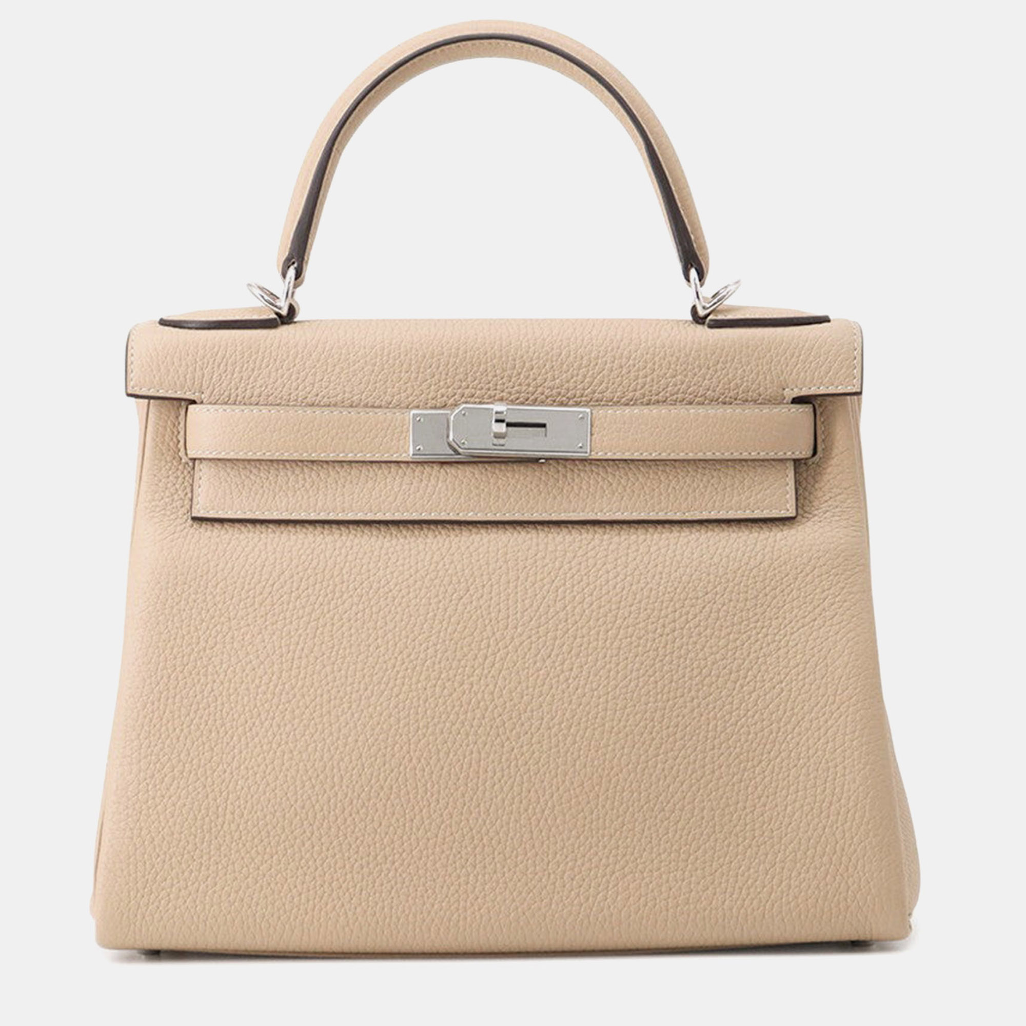 

Hermes Kelly Retourne Trench Taurillon Clemence Size, Beige