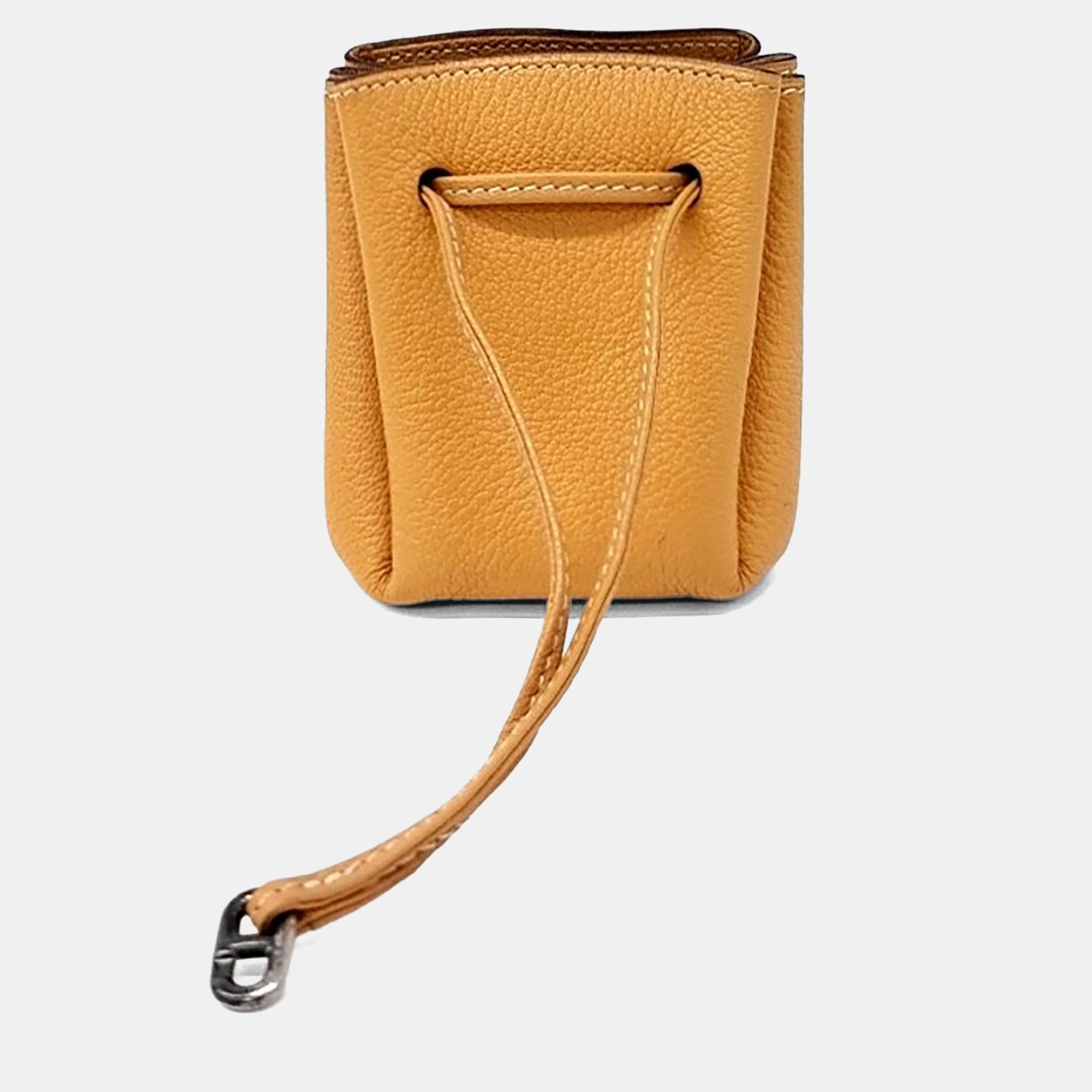 

Hermes Brown Leather Pouch