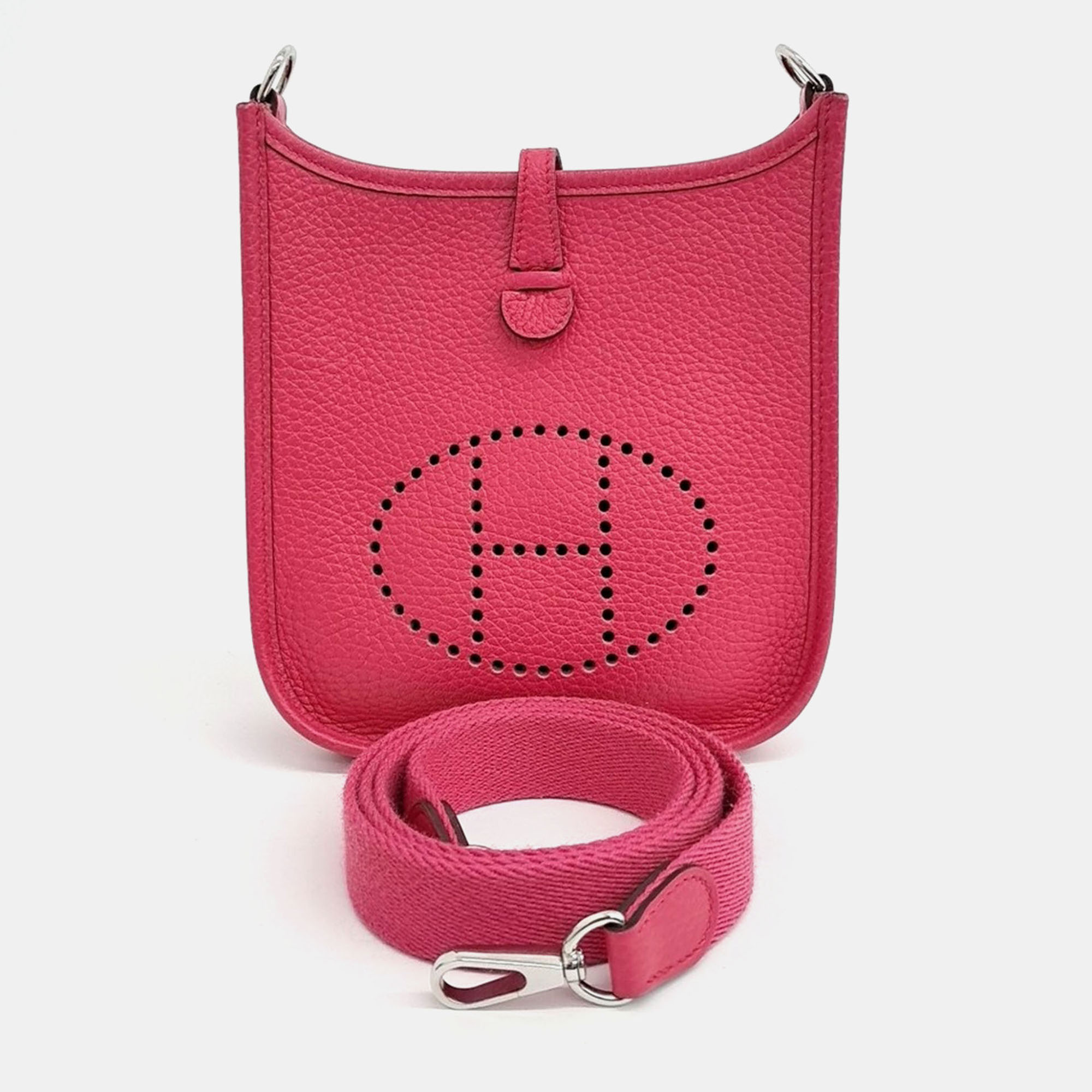 

Hermes Pink Leather Evelyn 16
