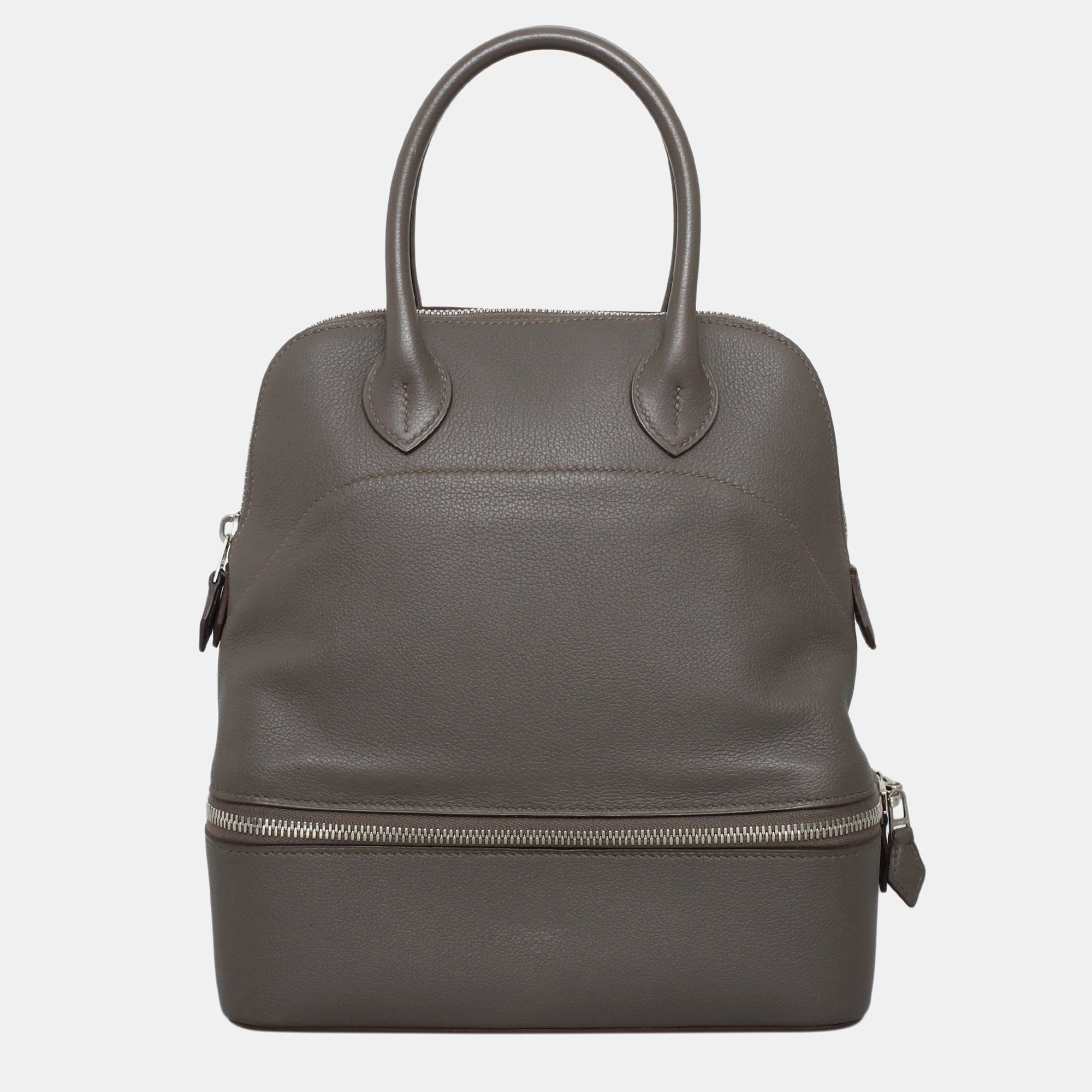 

Hermes Grey Leather Bolide Secret Bag