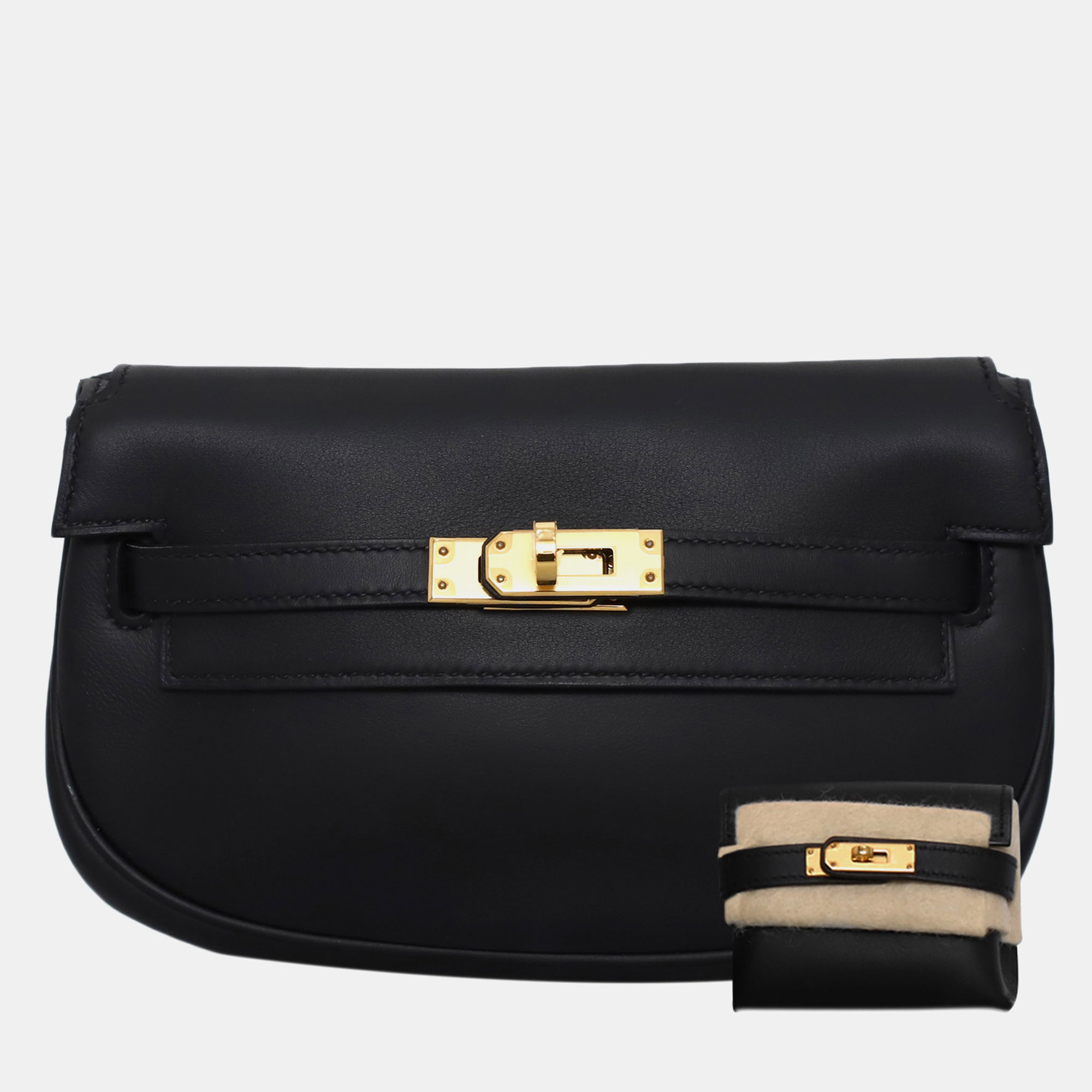 

Hermes Kelly Moove Black Leather Bag
