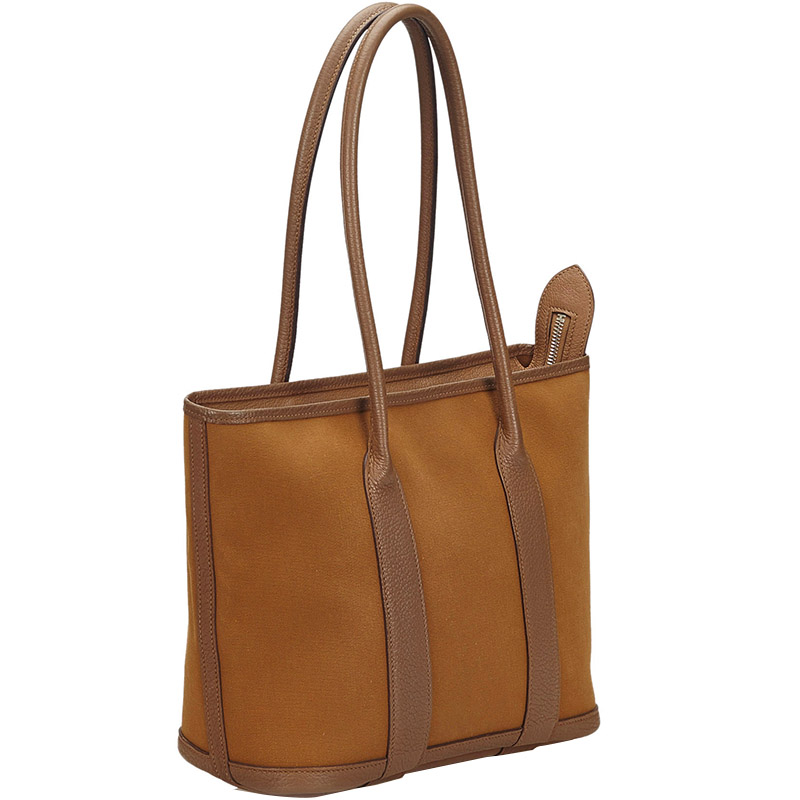 

Hermes Brown Leather Garden Zip PM