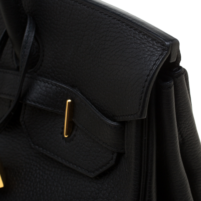 Hermès Birkin HAC 32 Black Box & Vibrato Leather Palladium Hardware