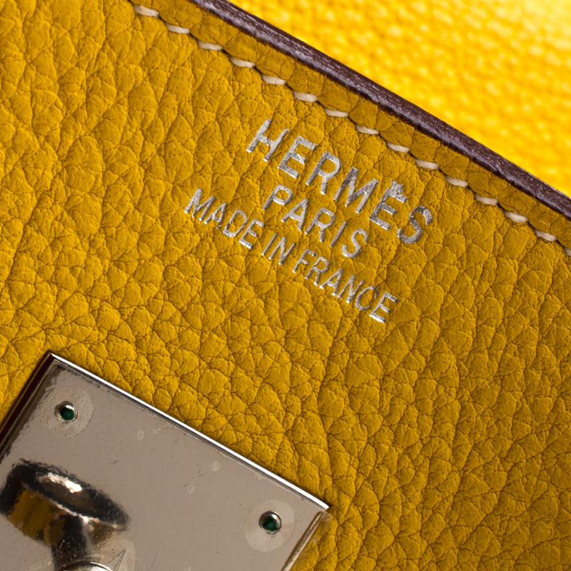 Hermes Cumin Chevre Mysore Leather Palladium Hardware Birkin 35 Bag Hermes