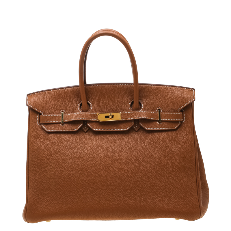 Hermes Gold Togo Leather Gold Hardware Birkin 35 Bag Hermes | TLC