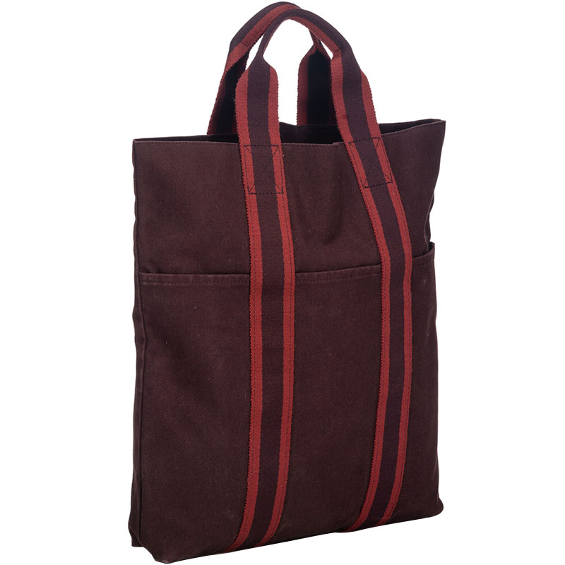 

Hermes Two Tone Red Fourre Tout Cabas Tote