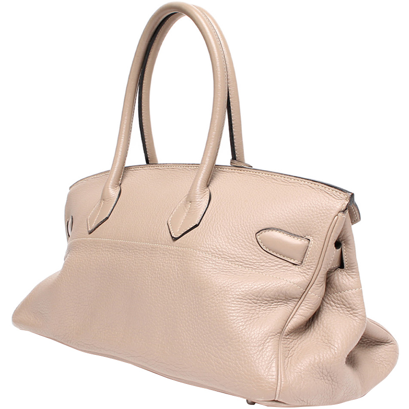 

Hermes Light Pink Leather Palladium Hardware Shoulder Birkin 42 Bag