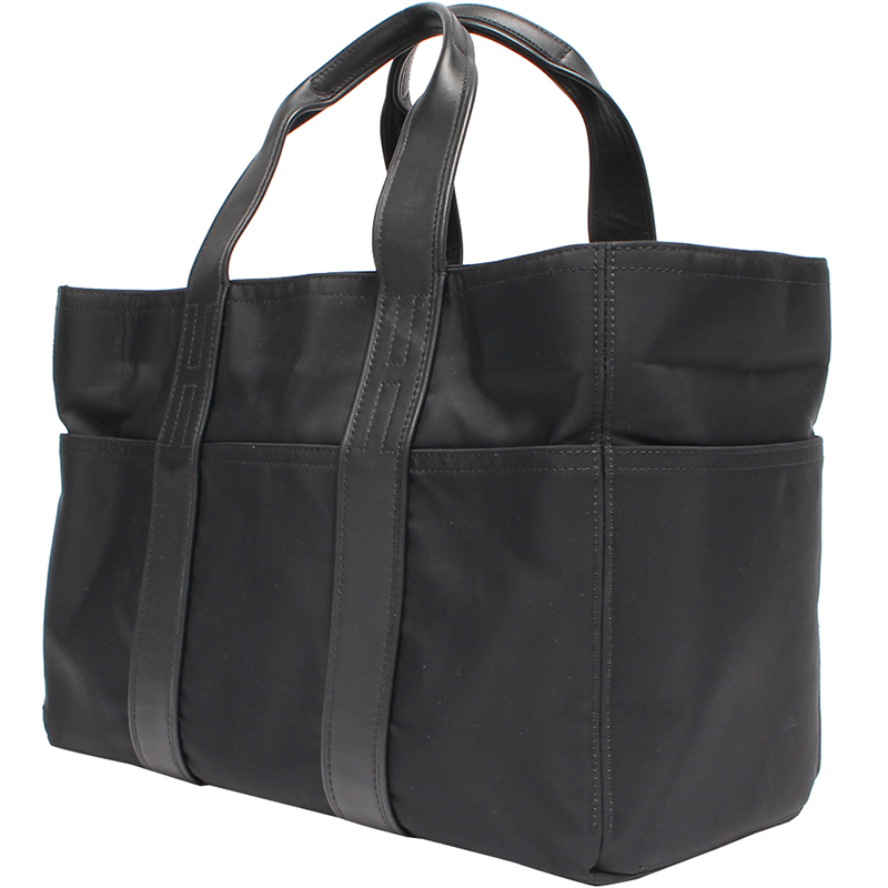 

Hermes Black Leather Acapulco Tote Bag