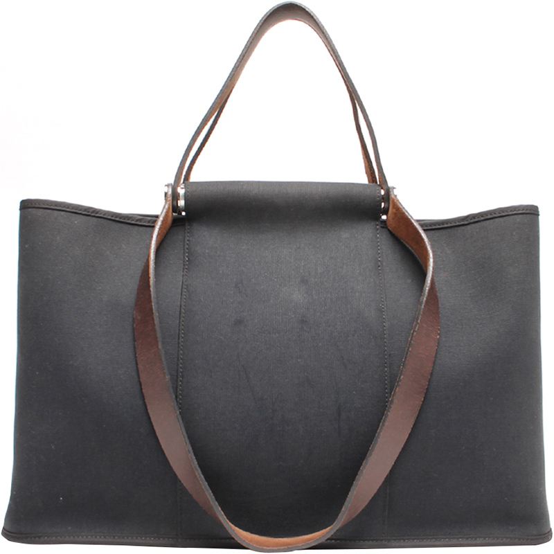 Hermes Black Canvas Cabag Elan Tote Bag Hermes | The Luxury Closet