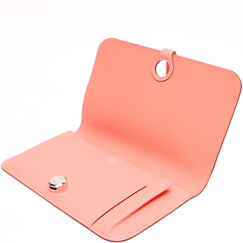 

Hermes Pink Leather Dogon Long GM Wallet