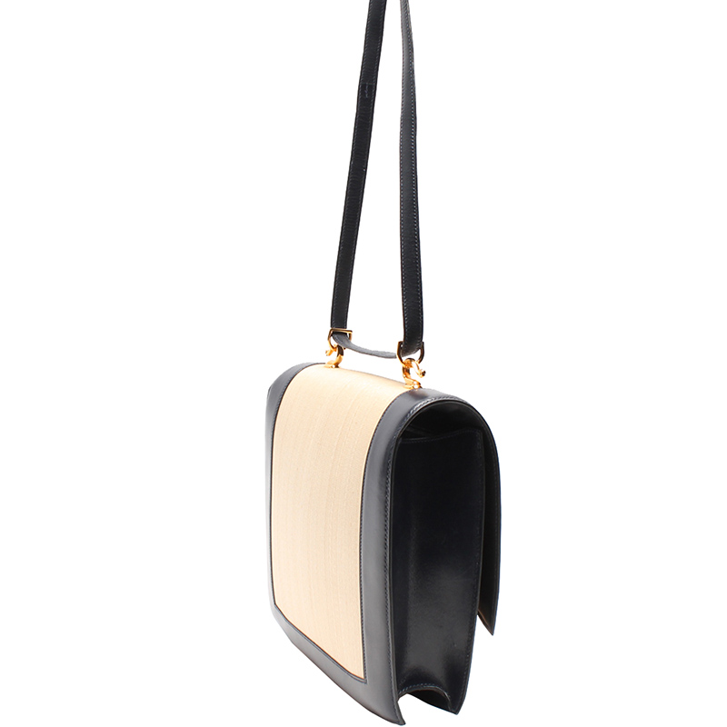

Hermes Two Tone Leather Shoulder Bag, Multicolor