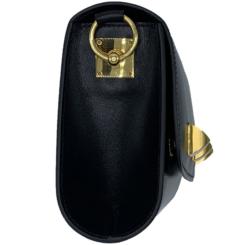 

Hermes Black Leather Vintage Medor Clutch Bag