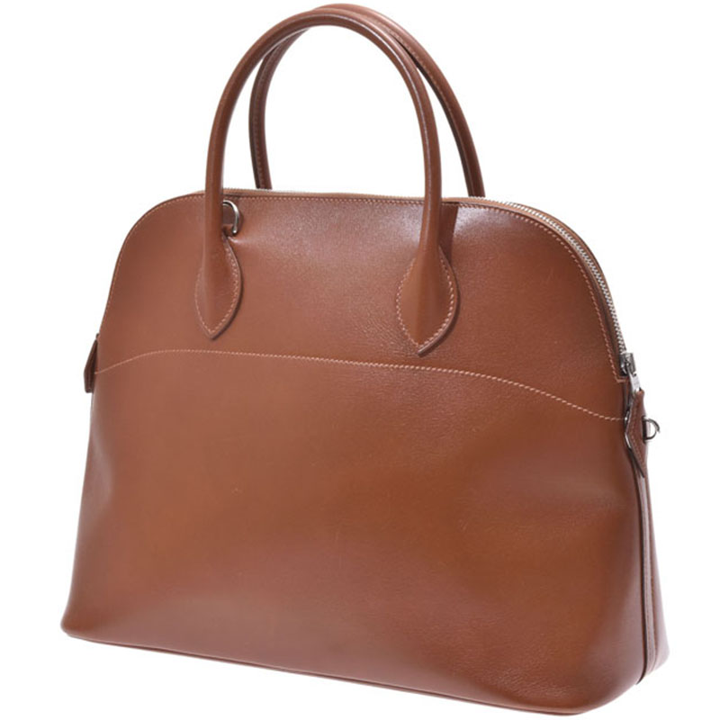 

Hermes Brown Clemence Leather Bolide 35 Bag