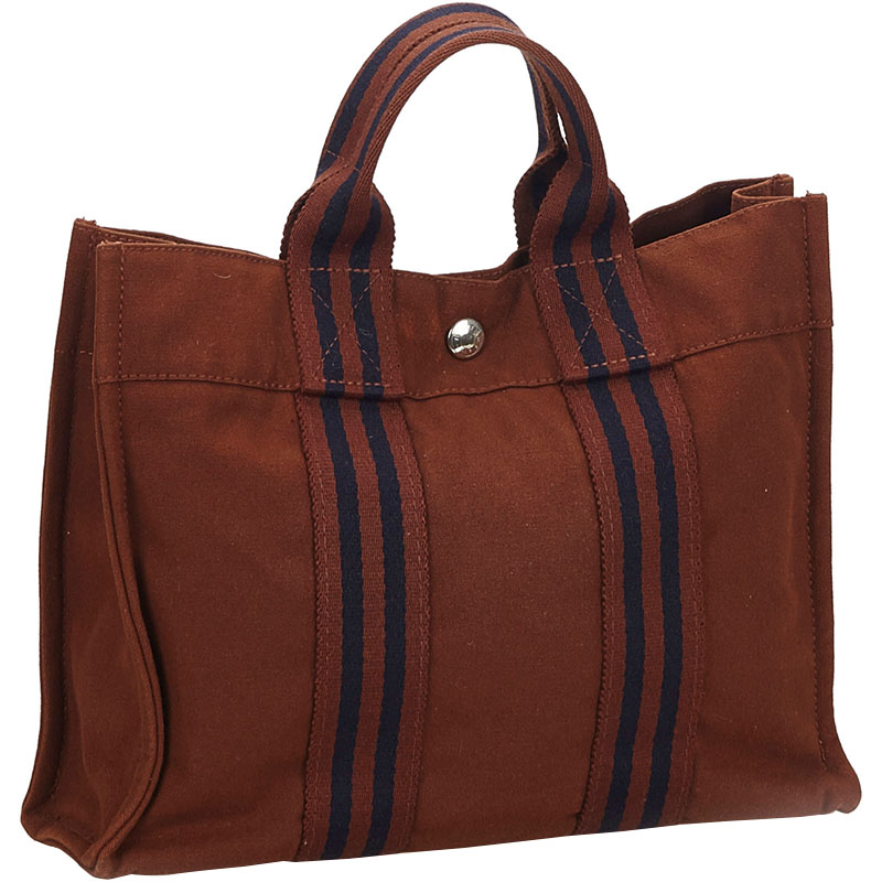

Hermes Brown Fourre-Tout Tote PM