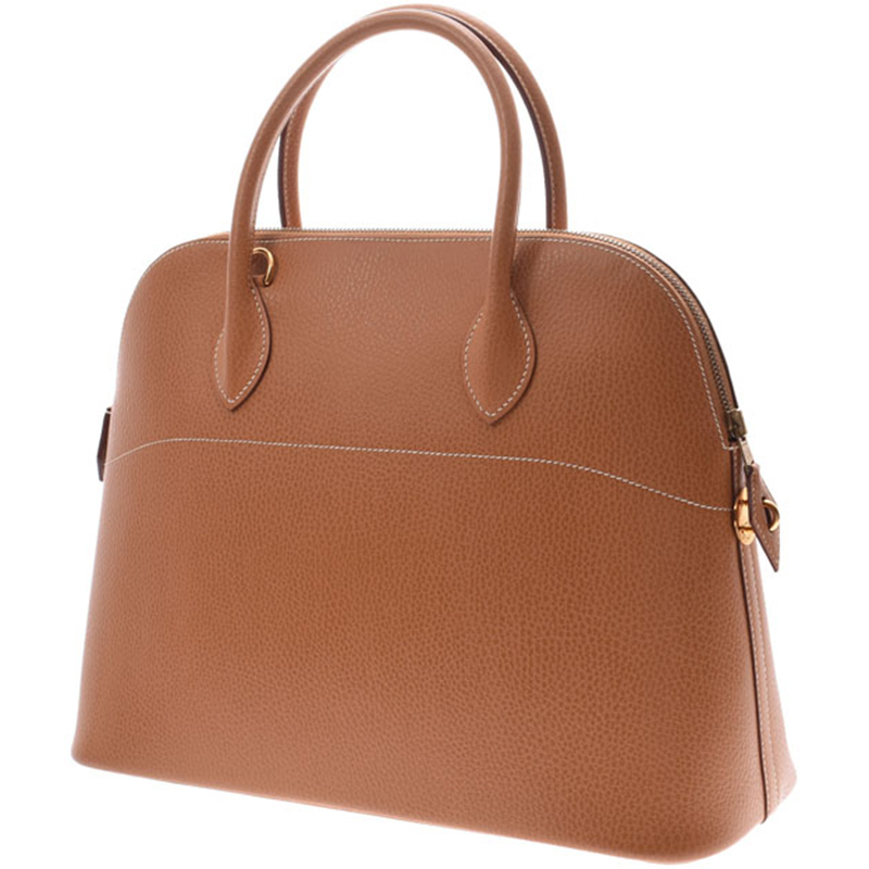 

Hermes Brown Clemence Leather Bolide 37 Bag