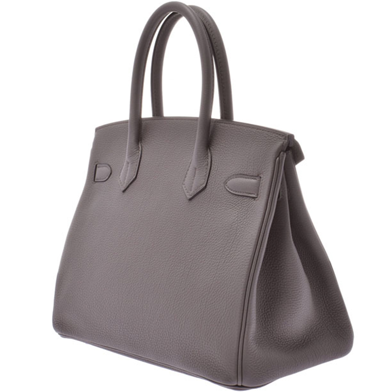 

Hermes Ethane Togo Leather Palladium Hardware Birkin 30 Bag, Grey