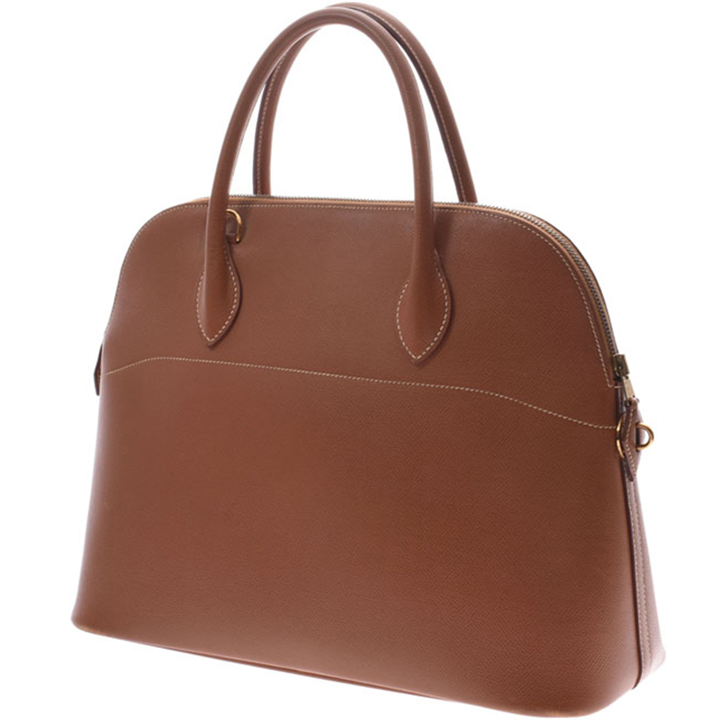 

Hermes Brown Leather Bolide 37 Bag
