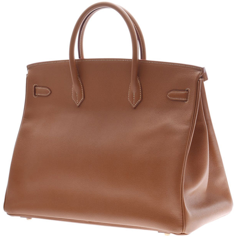 

Hermes Brown Leather Gold Hardware Birkin 40 Bag