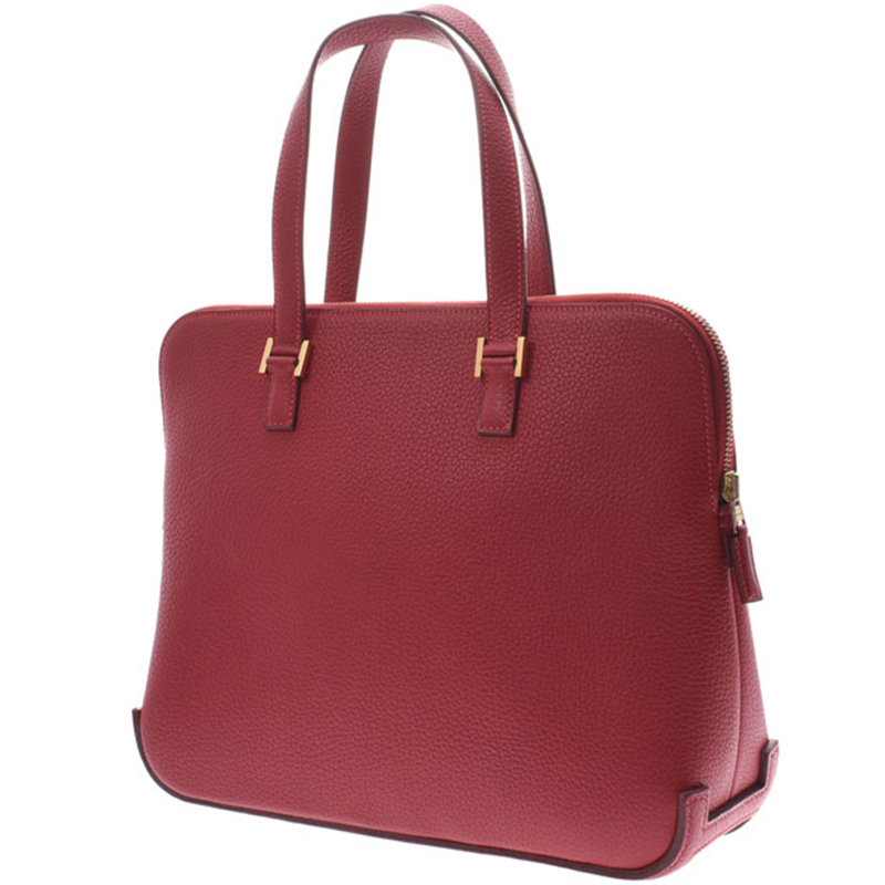 

Hermes Rouge Leather Escapada Shoulder Bag, Burgundy