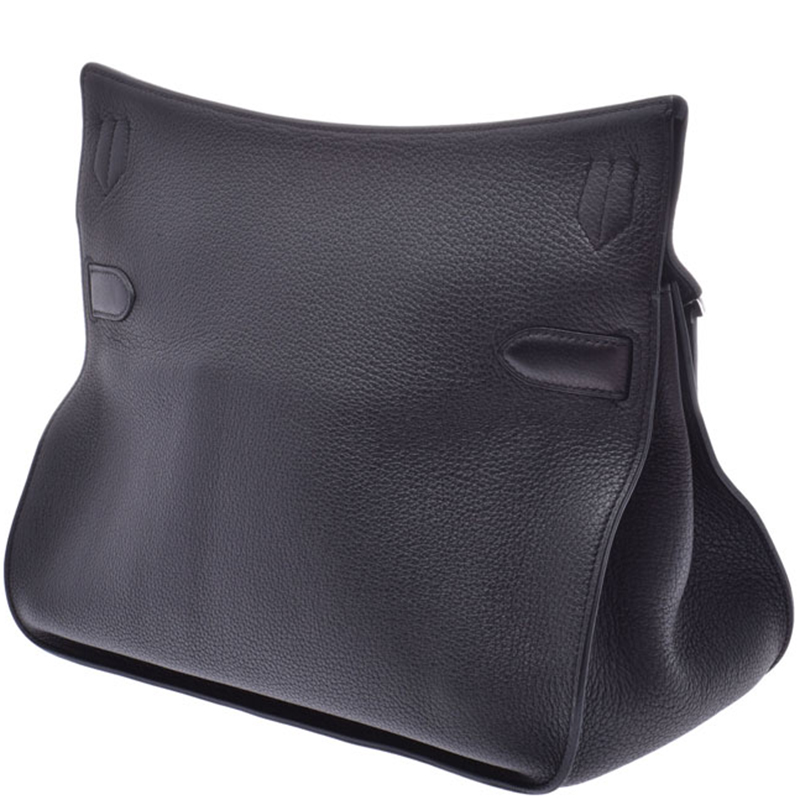 

Hermes Black Clemence Leather Jypsiere 34 Bag