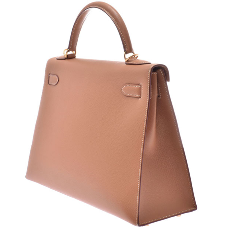 

Hermes Brown Leather Gold Hardware Kelly Retourne 32 Bag