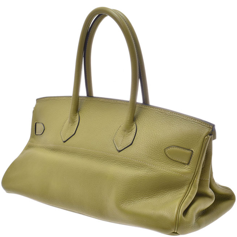 

Hermes Anise Green Clemence Leather Palladium Hardware Shoulder Birkin 42 Bag