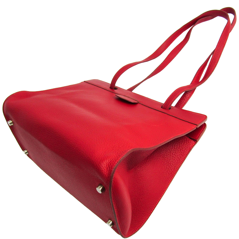 

Hermes Red Togo Leather Shoulder Bag