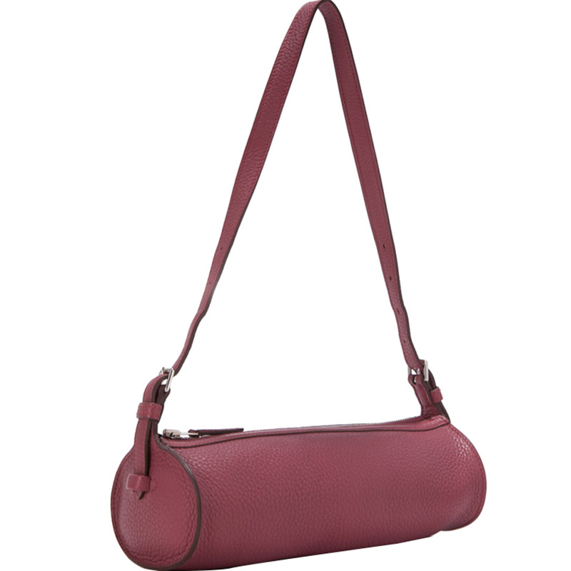 

Hermes Purple Taurillon Clemence Leather Doremi Bag