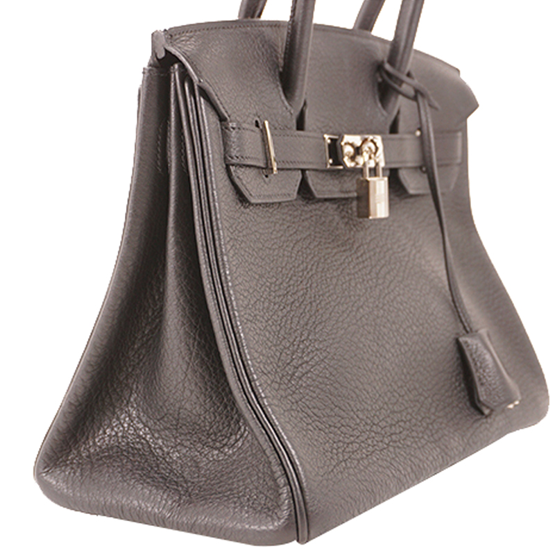 

Hermes Black Togo Leather Birkin 30 Bag