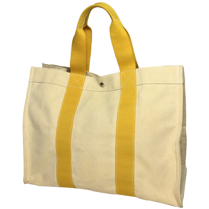 

Hermes Yellow Canvas Bora Tote Bag