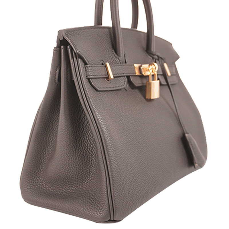

Hermes Black Togo Leather Birkin Bag