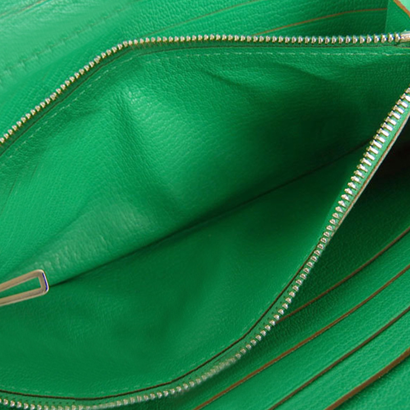 

Hermes Mint Green Chevre Leather Azap Long Wallet