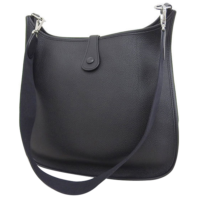 

Hermes Black Togo Leather Evelyn I Shoulder Bag