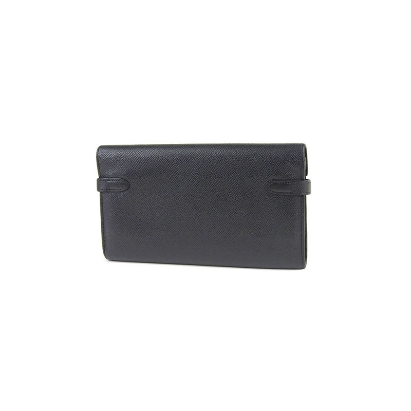 

Hermes Black Epson Leather Kelly Wallet