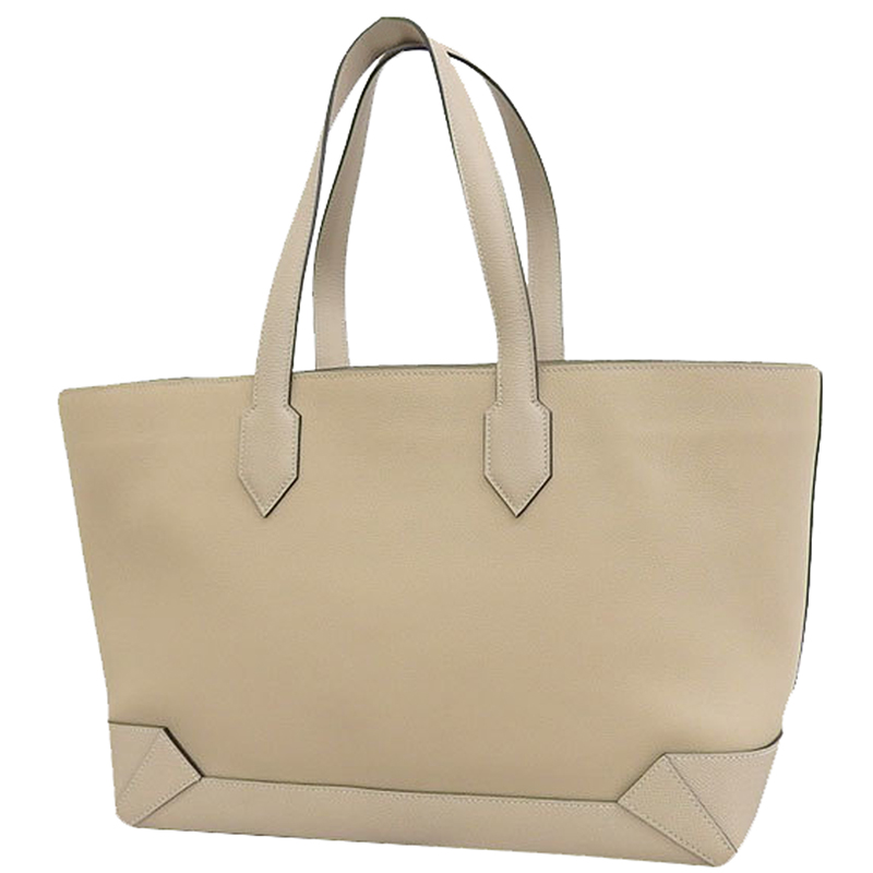 

Hermes Trench Epson Leather Cabas 36 Tote Bag, Beige