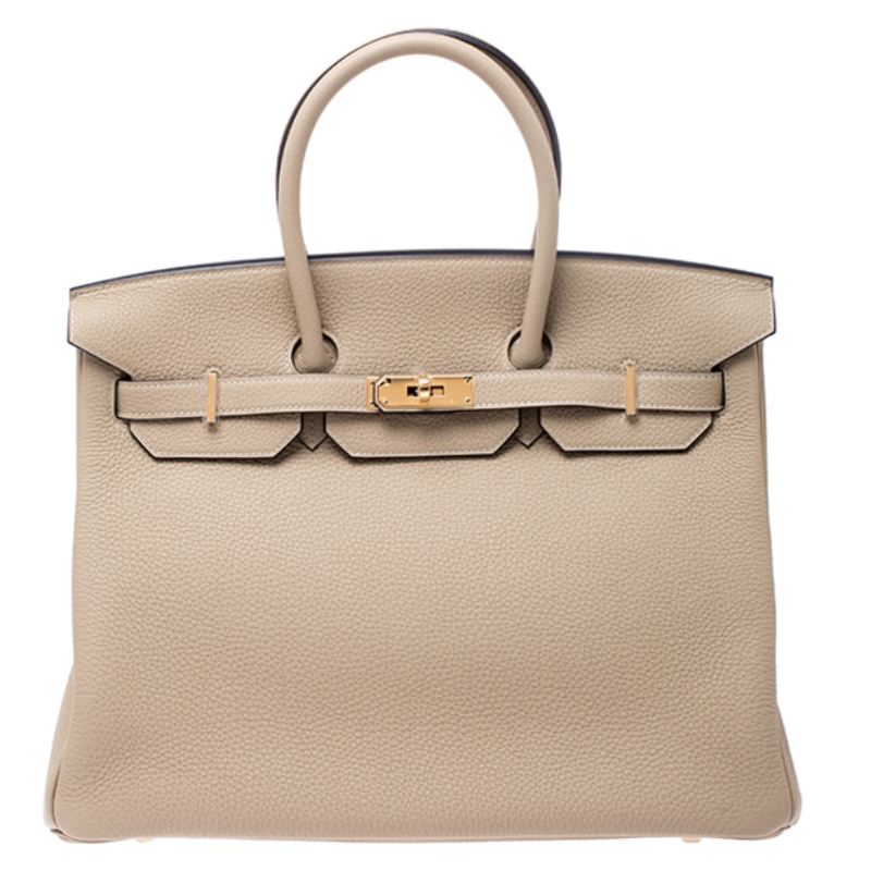 Hermes Birkin Bag 35cm Gold Togo Gold Hardware